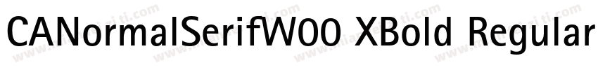 CANormalSerifW00 XBold Regular字体转换